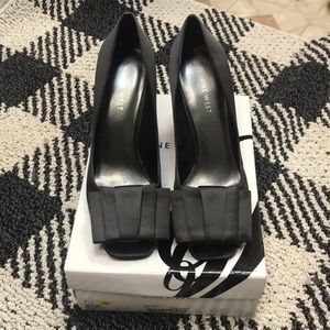 Nine West dressy heels dark grey 7.5
